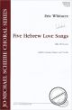 Titelbild für HL 8501466 - 5 HEBREW LOVE SONGS