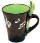 Titelbild für LSNCLM005G - TASSE NOTEN MIT LOEFFEL GRUEN