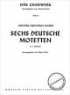Titelbild für M 80012 - 6 DEUTSCHE MOTETTEN
