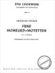 Titelbild für M 80024 - 5 HOHELIED MOTETTEN