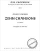 Titelbild für M 80073 - 10 CHANSONS ZU 4 STIMMEN