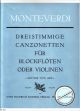 Titelbild für N 3224 - DREISTIMMIGE CANZONETTEN