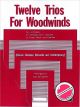Titelbild für PROBK 01511 - 12 TRIOS FOR WOODWINDS
