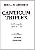 Titelbild für SM 1884 - CANTICUM TRIPLEX DREI GESAENGE